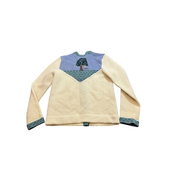 Vintage 1990's detailed knit wool cardigan sweater by Dorothy Bullitt swing‎ Med - Picture 4 of 8